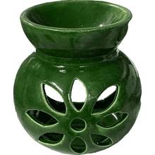 Узор с цветком лотоса зеленый керамический подсвечник, подсвечник, свеча и подсвечник 2024 - купить недорого