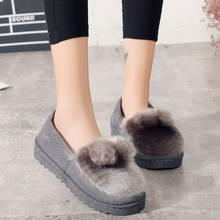 2020 novo inverno botas de neve botas de tornozelo senhoras camurça couro quente de pelúcia botas femininas femaleflat sapatos 2024 - compre barato