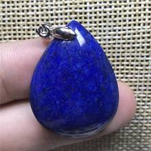 Natural Lapis Lazuli Pendant For Woman Men Water Drop Royal Blue Stone 30x22x6mm Beads Healing Necklace Pendant Jewelry AAAAA 2024 - buy cheap