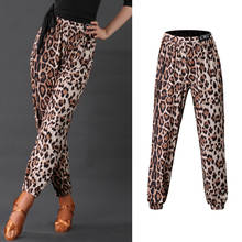 New Latin Dance Costume Women Loose Leopard Pants Samba Salsa Rumba Cha Cha Tap Dance Wear Adult Latin Practice Trousers BL5282 2024 - buy cheap