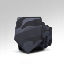 Gravata de design casual 5cm, masculina, estilo moderno, formal, elegante, com caixa de presente, camuflagem 2024 - compre barato