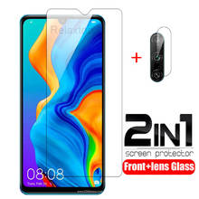 2IN1 Screen Protector Tempered Glass For Huawei P30 Lite  protective Glass For Huawei p smart z plus 2019 Nova 7i Camera Lens 2024 - buy cheap