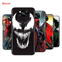 Marvel veneno homem aranha para xiaomi poco x3 nfc m2 x2 f2 f3 c3 m3 f1 pro mi mix 3 a3 a2 a1 6 5 lite caso de telefone macio 2024 - compre barato