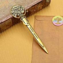 European style retro pattern metal letter opener for envelopes sealed by lacquer wax letter opening mail opener Carton cutting 2024 - buy cheap
