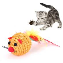 Legendog 1pc Cat Sisal Toy Creative Funny Pet Interactive Chase Toy Mouse Toys For Kittens Cats Pet Supplies Random Color 2024 - buy cheap