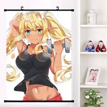 Mancuernas de Anime Danberu Nan kilos Moteru Souryuuin Akemi, póster de desplazamiento de pared, póster colgante de pared, colección de decoración del hogar, regalos de arte 2024 - compra barato