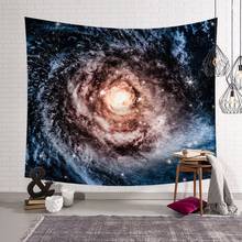 Colorful starry Sky View Tapestry Wall Hanging Bed cover Tapestry Art Round Towel beach Blanket Cotton Home Decor room 150x200cm 2024 - buy cheap
