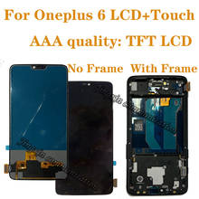 Pantalla LCD TFT de 6,28 pulgadas para Oneplus 6, montaje de digitalizador con pantalla táctil, kit de reparación LCD de cristal para Oneplus 6 1 + 6 2024 - compra barato