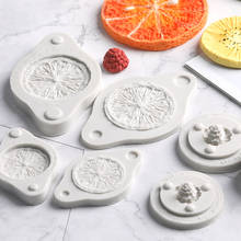 Moldes de silicona para decoración de tartas, Serie de frutas naranja y Raspberry, Fondant, herramientas para hornear Chocolate, pasta de goma 2024 - compra barato