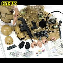 Figura de acción de plástico de camuflaje para niños, juguete de arma de juguete militar, modelo esculpido, 12 ', conjunto completo, 1/6 2024 - compra barato