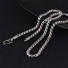 2021 Trend Real Pure s925 Silver 5MM Necklace for Man Restoring Ancient Ways Personality Fashion Argentum Neck Jewelry 2024 - buy cheap