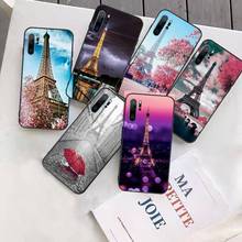 Romântico paris torre eiffel telefone caso funda para huawei p9 p10 p20 p30 lite 2016 2017 2019 plus pro p inteligente 2024 - compre barato