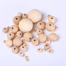 DIY Wooden Flat Round Beads Loose Spacer Charms Eco-Friendly Natural Color Wood Beads for Jewelry Making 4mm/10mm/20mm/30mm 2024 - buy cheap