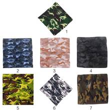 Unisex Camouflage Print Cotton Bandanas Military Headwrap Outdoor Jungle Wristband Sports Cycling Square Scarf Headwear 2024 - buy cheap