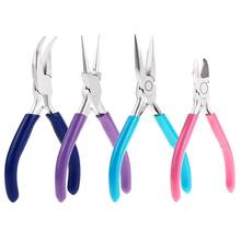 4 Pcs Jewelry Making Tools Kit Jewelry Pliers with Needle Nose Pliers for Crafts Wire Wrapping Jewelry Making Supplies 2024 - buy cheap