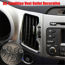 Car Styling Air Condition Vent Outlet Decorative Trim Sticker Auto Accessories Case For Kia Sportage 2011-2015 2024 - buy cheap