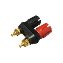 Clavijas Banana de calidad, terminales de pareja, conector rojo y negro, Terminal de amplificador, poste de encuadernación, Conector de altavoz Banana 2024 - compra barato