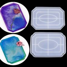 Storage Tray Crystal Epoxy Resin Mold Plate Dish Silicone Mould DIY Crafts Jewelry Casting Tool 2024 - buy cheap