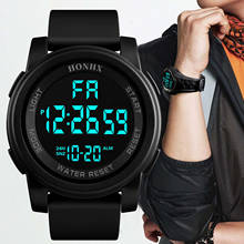 Reloj Digital LED multifunción para hombre, pulsera electrónica multifuncional resistente al agua hasta 50M, ideal para deportes al aire libre y estudiantes 2024 - compra barato