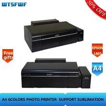 Impresora de inyección de tinta Original Wtsfwf, 220V, 110V, EPSON L805, 6 colores, A4, envío gratuito 2024 - compra barato