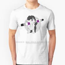 Asexual-Camiseta q-tip 100% algodón puro, algodón puro, Orgullo Gay, Lgbt, Juggerpupper, perro, Lobo, cachorro, animales, arma, bandera, lesbiana, Bisexial 2024 - compra barato