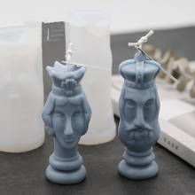 Velas de silicona King y Queen, moldes manuales creativos para aromaterapia, molde para velas, decoración del hogar 2024 - compra barato