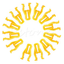20Pcs Auto Car Yellow Plastic 8mm Hole Hood Prop Rod Support Clip Fastener  2024 - buy cheap