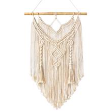 Macrame tapeçaria tapeçaria decoração de parede boho estilo boêmio tecido decoração de casa 2024 - compre barato