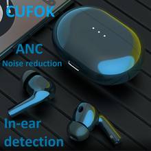 CUFOK ANC TWS Bluetooth Earbuds Wireless Earphones In-Ear Detection HiFi Bass Sound Headphones Active Noise Cancelling Headset 2024 - buy cheap