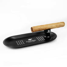 COHIBA-Cenicero portátil de bolsillo de Metal para cigarros, Cenicero de viaje con soporte, dispositivo para fumar, CA-033 2024 - compra barato