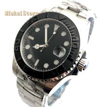 43mm Bliger men's top luxury mechanical watch black dial sapphire glass ceramic bezel date window automatic men watches 2024 - buy cheap