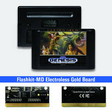 Золотой топор II - USA метки Flashkit MD никелевое золото схема на основе печатной платы для Sega Genesis Megadrive игровая консоль 2024 - купить недорого