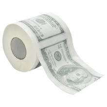 Dólares americanos engraçados, novidade us $100 tp, rolo de dinheiro, gag, presente, cem dólares, impresso, papel higiênico 2024 - compre barato