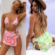 Autuspin Beachwear Fashion Women's Swimsuit Casual Beach Party Swimwear Brazilian Trikini Micro Bikinis Set Halter Bathing Suit 2024 - buy cheap