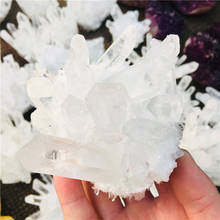 500-800g natural white ghost quartz crystal cluster healing crystals raw gemstone specimen for home&office decoration fengshui 2024 - buy cheap