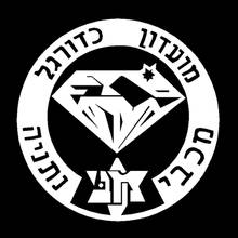Pegatinas de decoración creativa para parabrisas trasero de coche, Logo de tuneado, KK15 x 15cm, Isreal, Maccabi, Netanya 2024 - compra barato