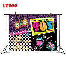 LEVOO 90's Party Backdrop We Are 90s Hip-Hop Graffiti Boombox Background Photography Photo Studio Shoot Props Photobooth Fabric 2024 - buy cheap