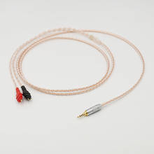 Cable equilibrado TRRS de 2,5mm para auriculares HD650 HD600 HD660s, cable trenzado plateado y de cobre actualizado 2024 - compra barato