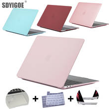 Funda de cristal para portátil, carcasa dura para MacBook Pro13, air13.3, 15, 16, A2179, A1932, A2159, A2337, a2141, accesorios para macbook 2024 - compra barato