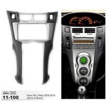 Kit de Marco estéreo de Radio de coche 2 Din, embellecedor de salpicadero para Toyota Yaris Vitz Platz 2005-2011, reproductor de Dvd, bisel de instalación 2024 - compra barato