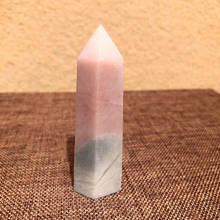 Pedra natural de quartzo cristais mineral ponto de varinha pedras preciosas de cura decoração de feng shui em casa 2024 - compre barato