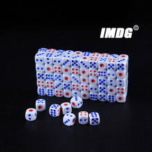100pcs/pack Acrylic Dice 12mm White Round Corner High Quality Boutique Game Props Dice 2024 - buy cheap