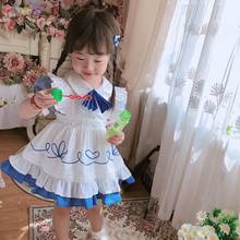 Spanish Lolita princess dress vintage short sleeve print sweet cute dress for girls birthday Easter dress vestidos Y3095 2024 - buy cheap