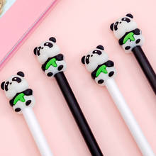 40 pçs kawaii gel caneta bonito dos desenhos animados panda canetas para artigos de papelaria da escola kawaii material escolar atacado panda presentes gel caneta 2024 - compre barato