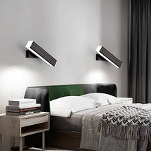 Modern Nordic LED Rotating Wall Lamp Bedside Light Bedroom Living Room Aisle Sconce Light Fixture Wall Decor Art 2024 - buy cheap