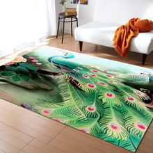Alfombra de grulla blanca de pavo real para el hogar, alfombra grande para sala de estar, dormitorio, tatami, decoración de suelo 2024 - compra barato