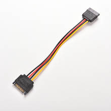 8 Inches Male To Female 15 Pin 15P SATA Power Extension Cable 2024 - buy cheap