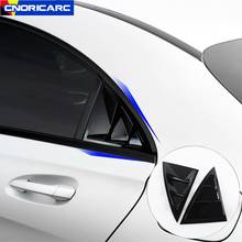 Persianas triangulares para ventana trasera de coche, pegatinas decorativas para Mercedes Benz CLA C117 2013-2019, accesorios exteriores 2024 - compra barato