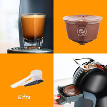 Cápsulas de café recarregáveis para dolce gusto, máquina de café com colher, escova reutilizável, versão normal e fabricante de creme 2024 - compre barato