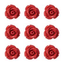 50pcs FireBrick Carved Cinnabar Beads Spacer Beads for Jewelry Making DIY Bracelet Necklace Accessories Findings 2024 - buy cheap